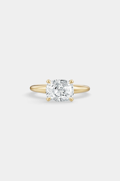 East West Diamond Solitaire Ring | Heidi Band