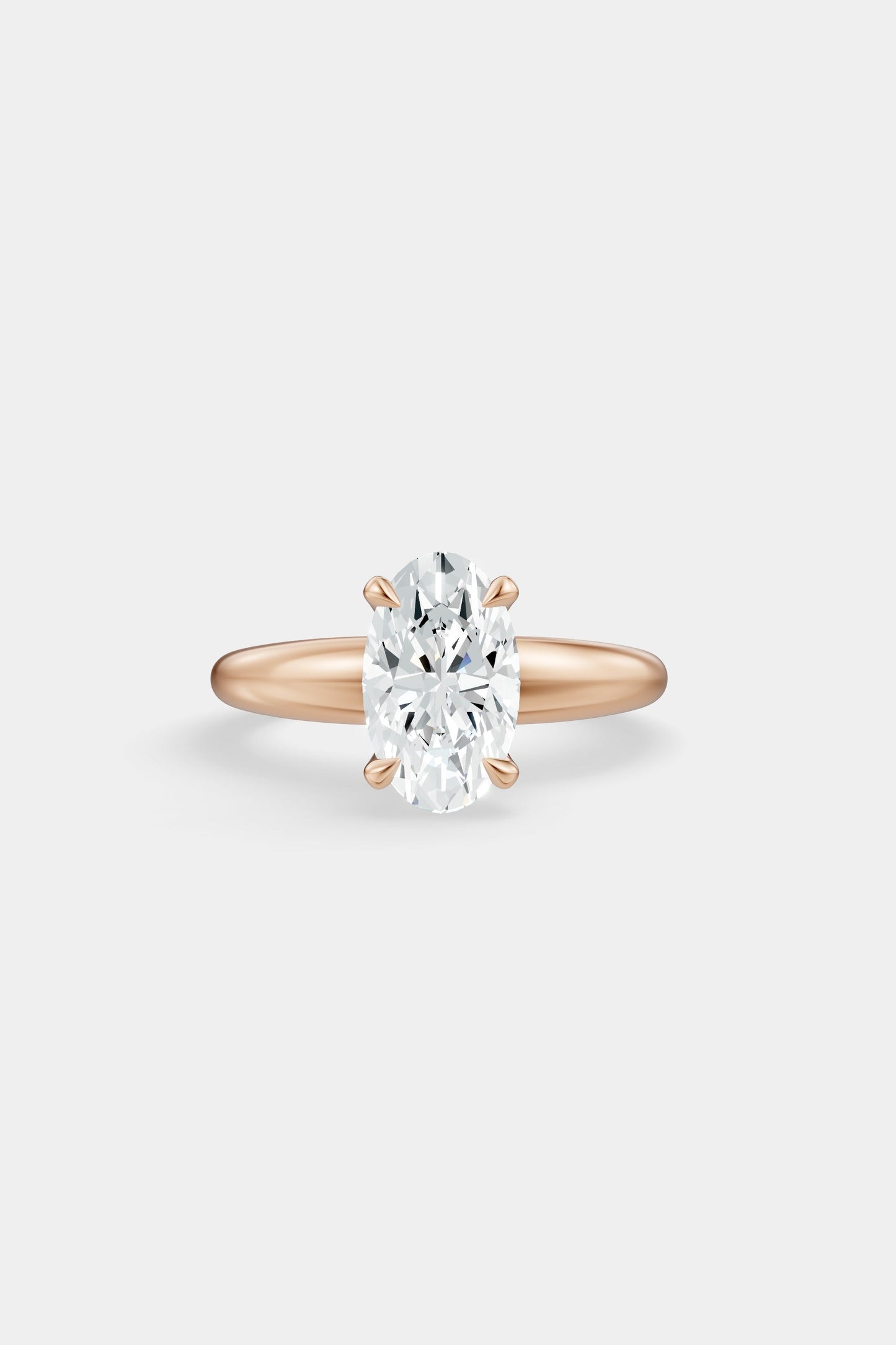 Diamond Solitaire Ring | Large Heidi Band