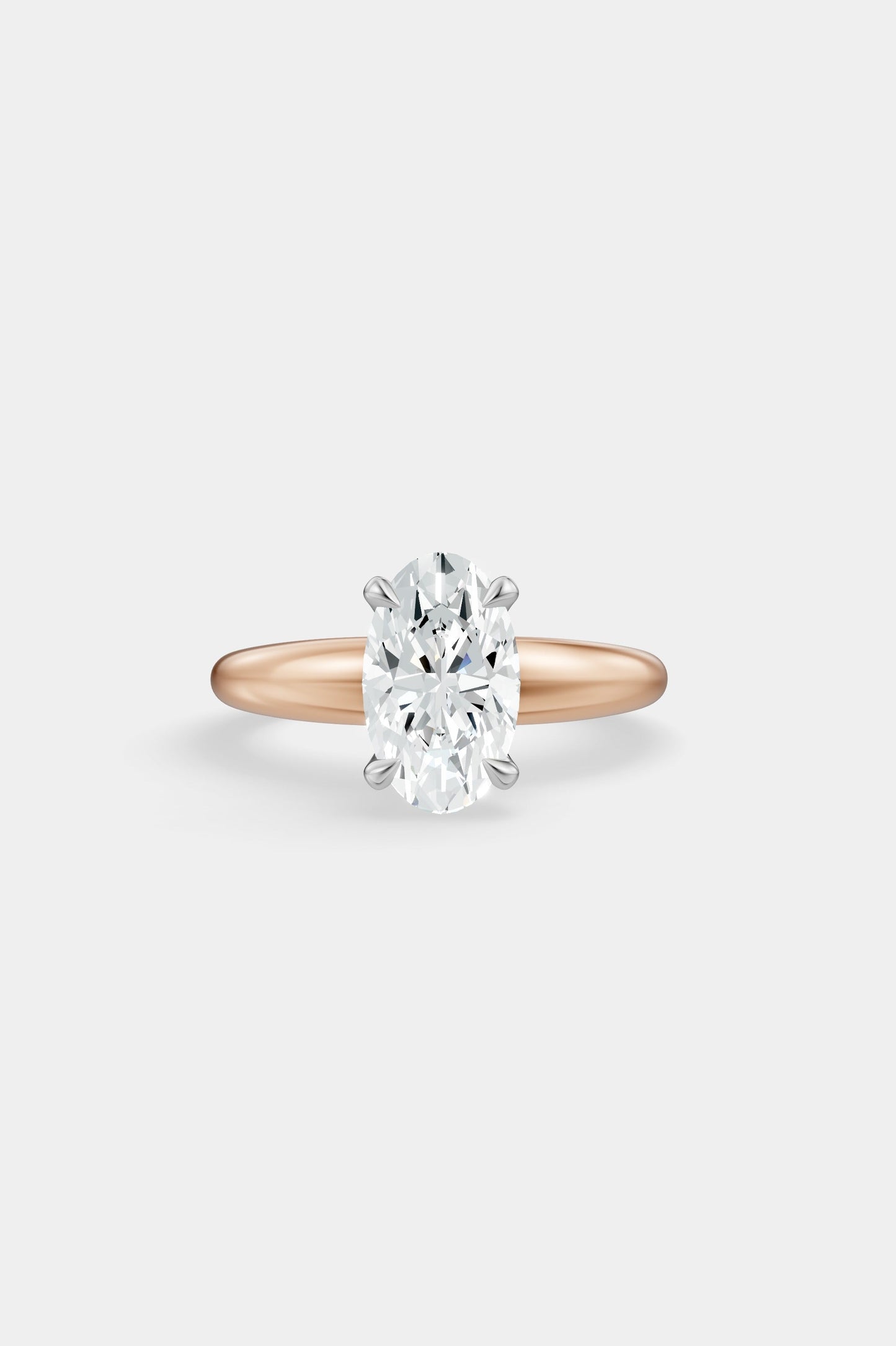 Diamond Solitaire Ring | Large Heidi Band