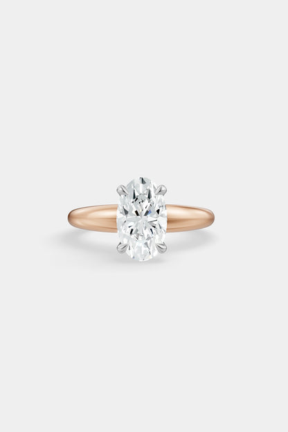 Diamond Solitaire Ring | Large Heidi Band