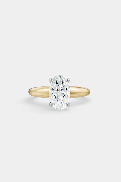 Diamond Solitaire Ring | Large Heidi Band