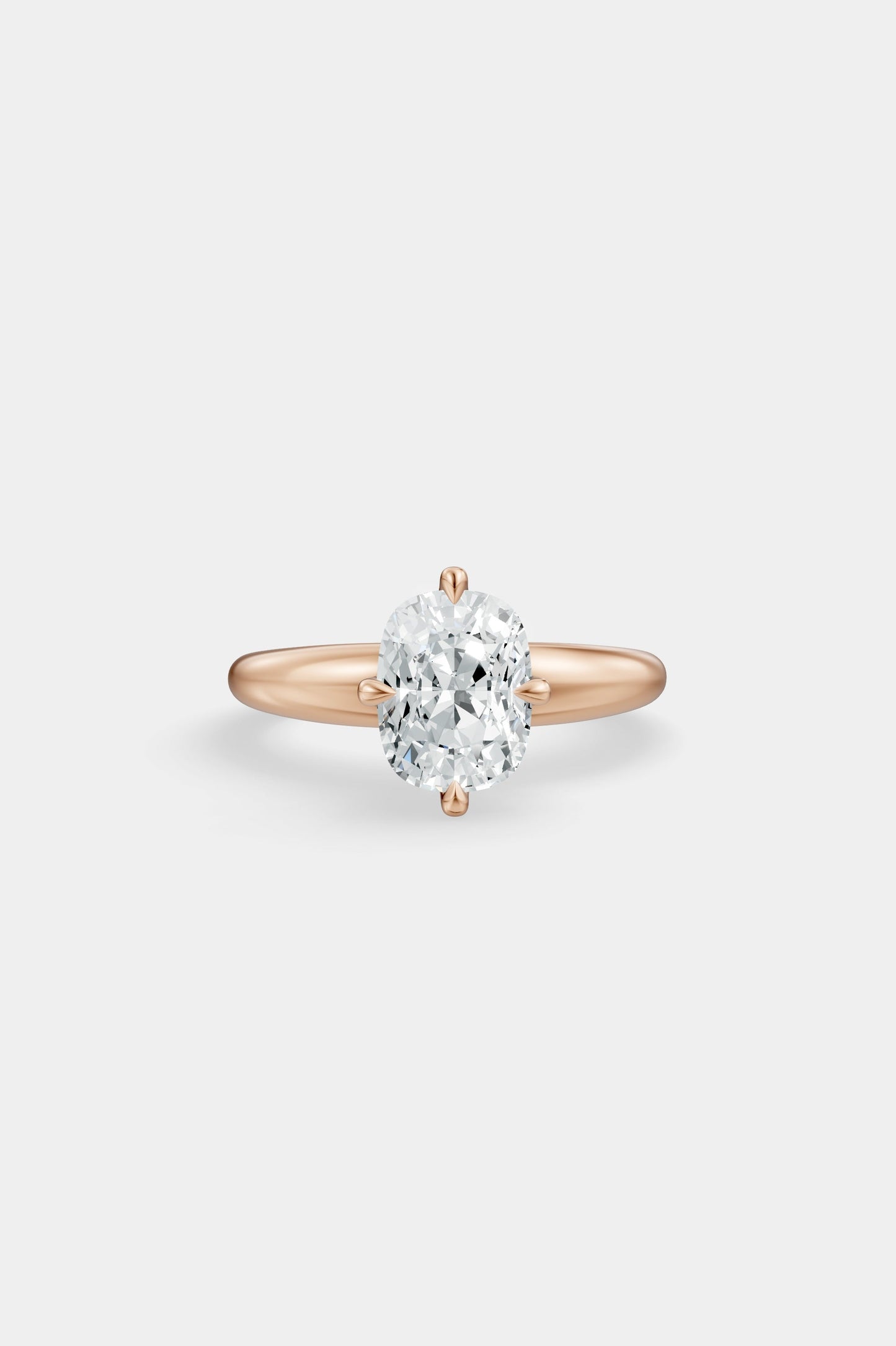 Compass Set Diamond Solitaire Ring | Large Heidi Band