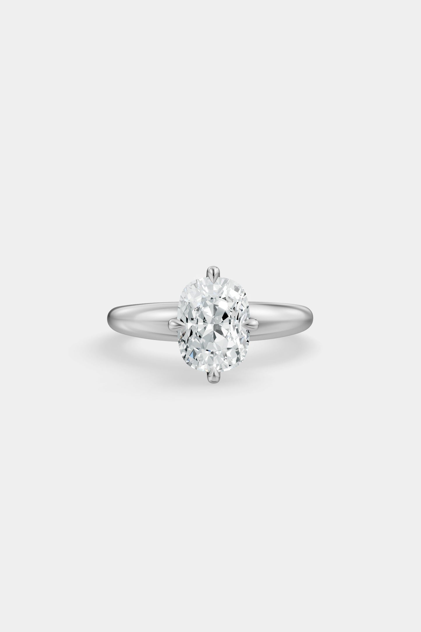 Compass Set Diamond Solitaire Ring | Large Heidi Band
