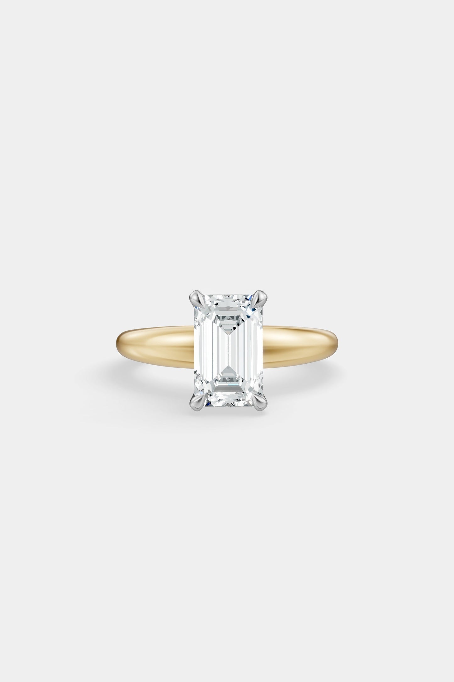 Diamond Solitaire Ring | Large Heidi Band
