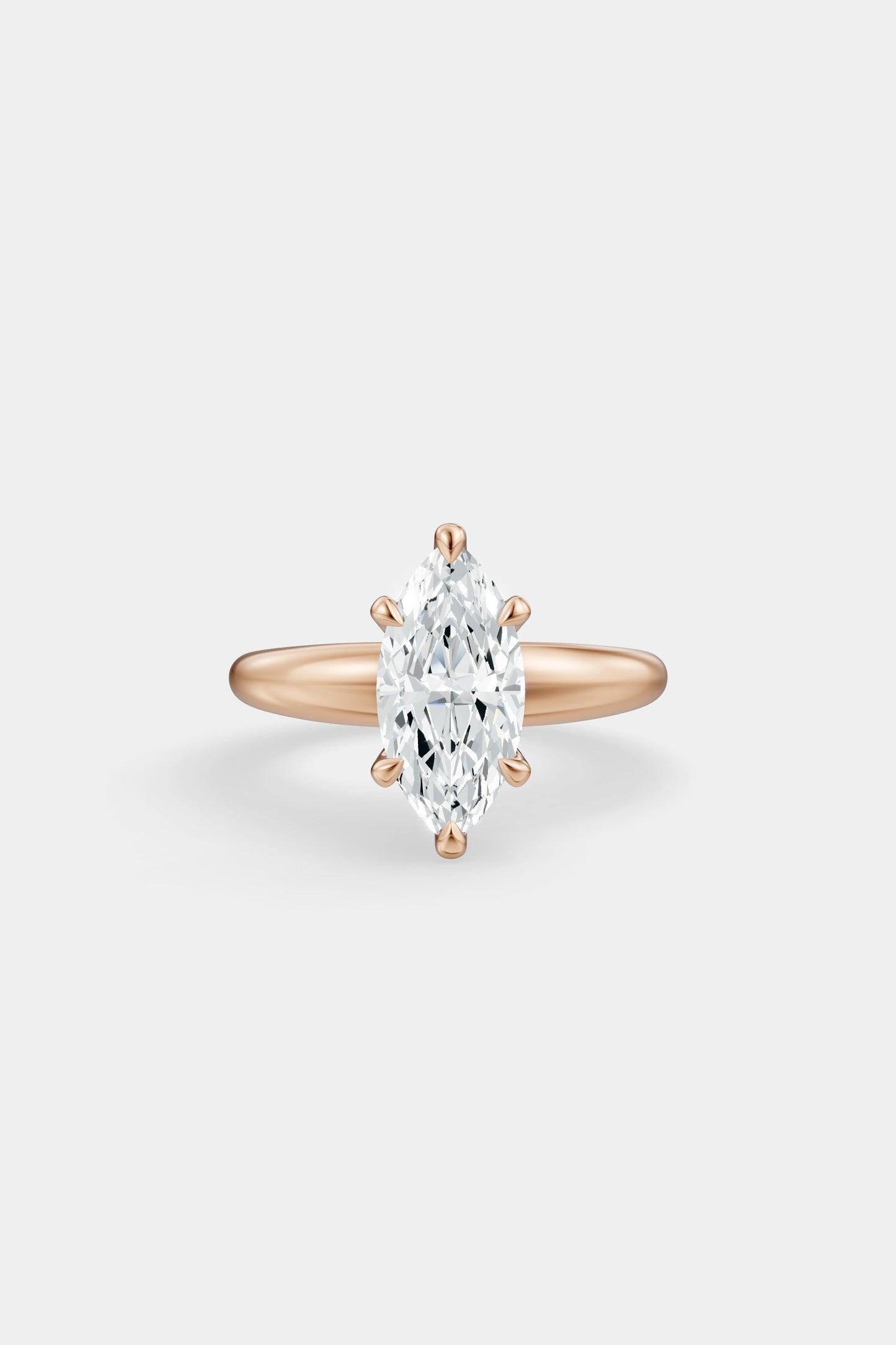 Diamond Solitaire Ring | Large Heidi Band