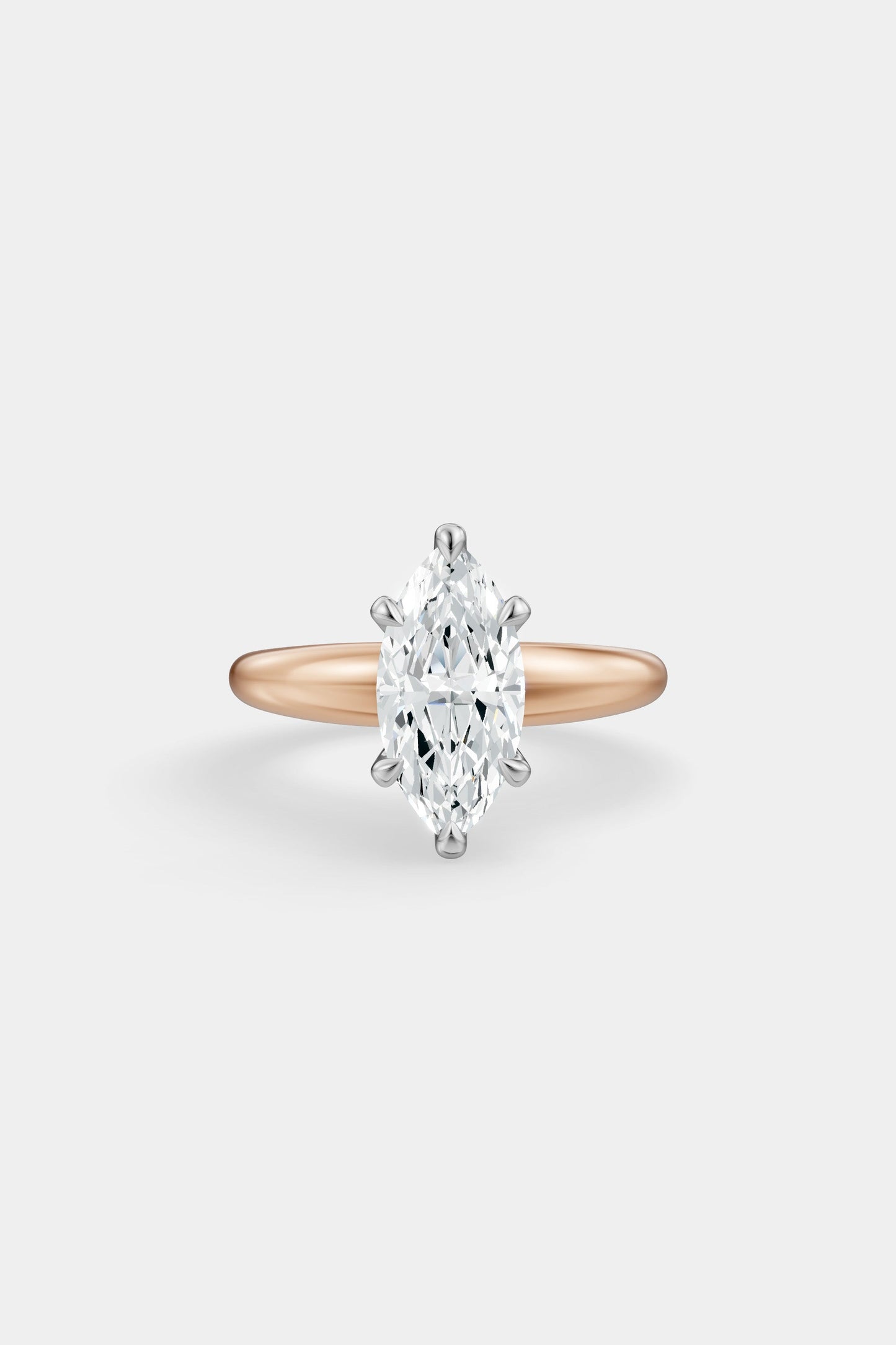 Diamond Solitaire Ring | Large Heidi Band