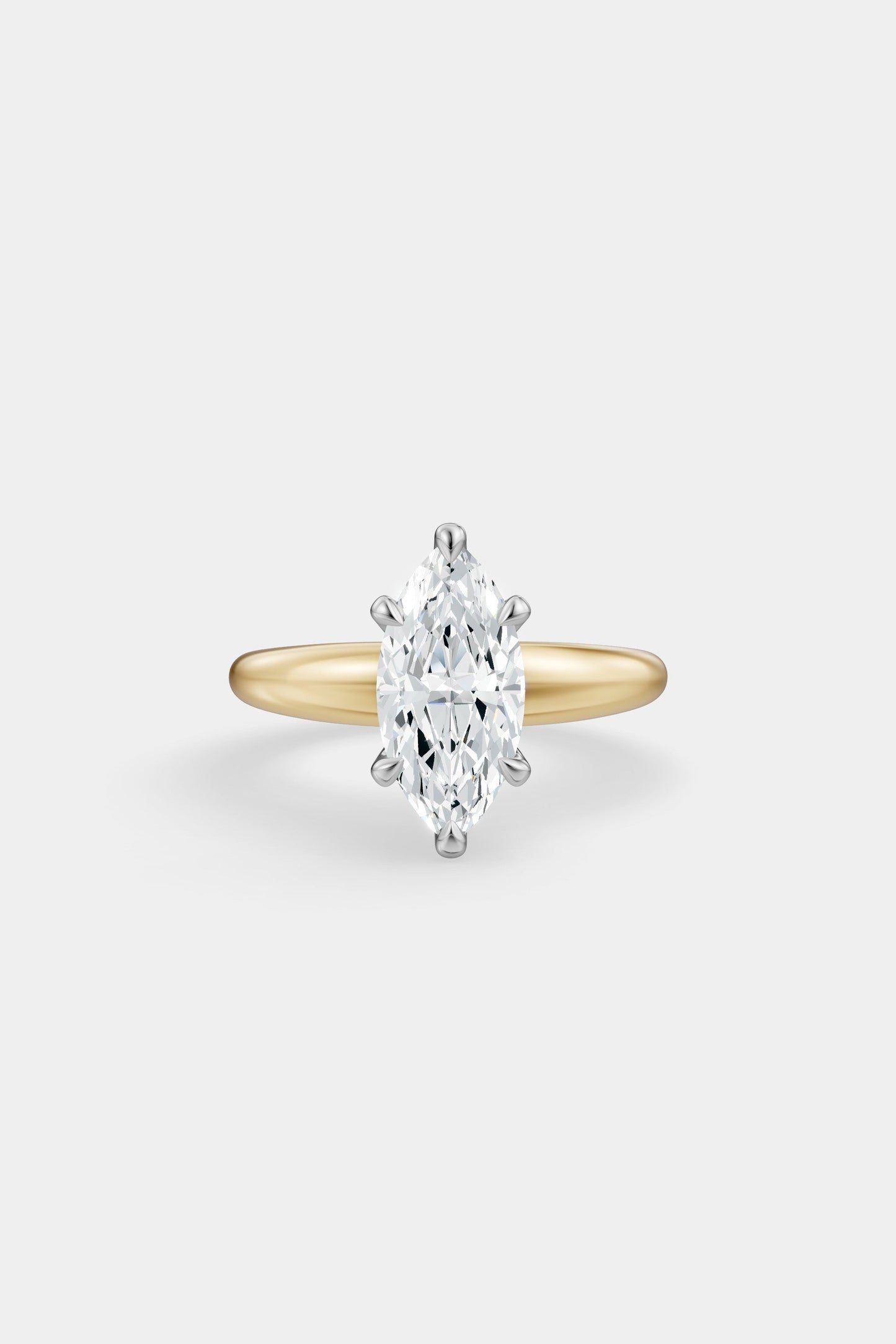 Diamond Solitaire Ring | Large Heidi Band