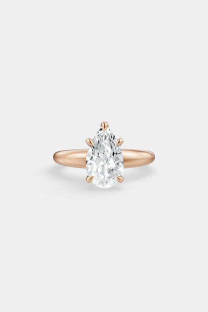 Diamond Solitaire Ring | Large Heidi Band