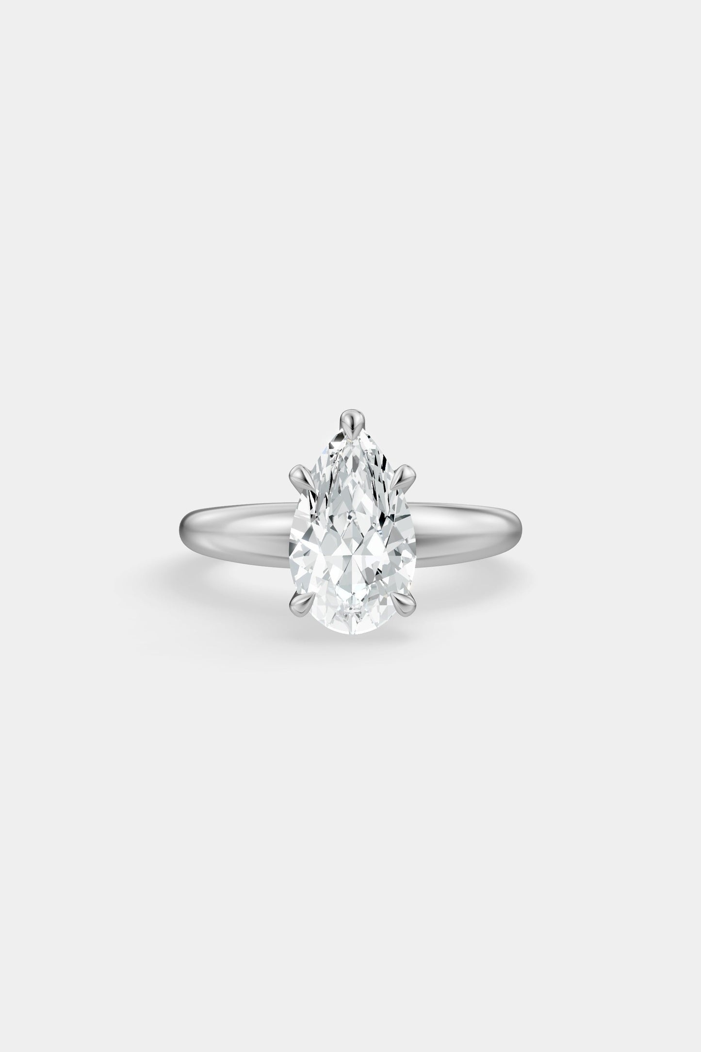 Diamond Solitaire Ring | Large Heidi Band