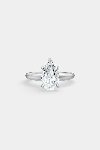 Diamond Solitaire Ring | Large Heidi Band