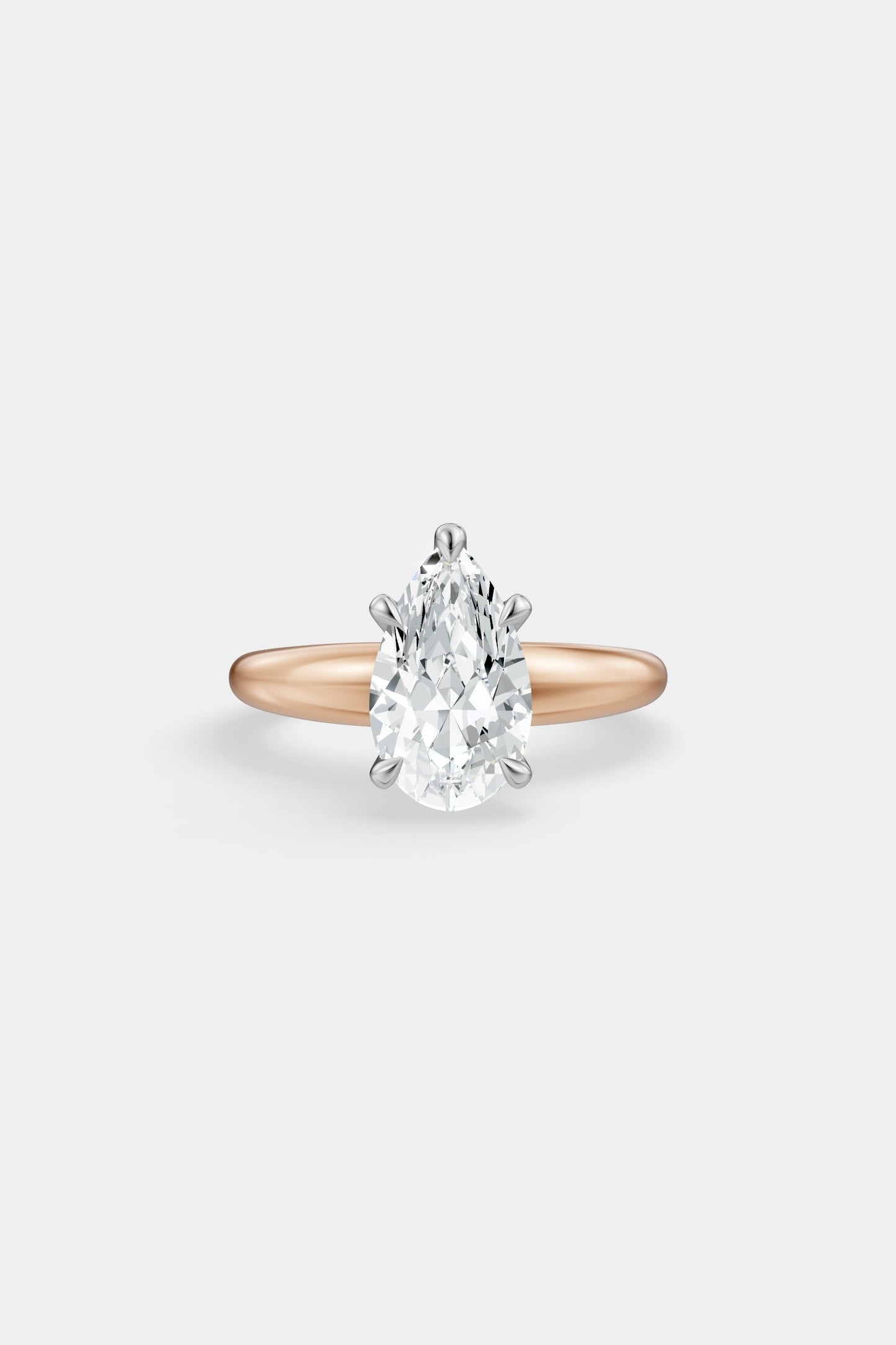 Diamond Solitaire Ring | Large Heidi Band