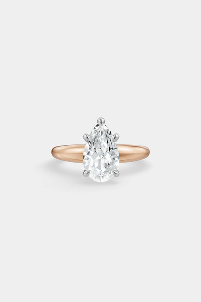 Diamond Solitaire Ring | Large Heidi Band