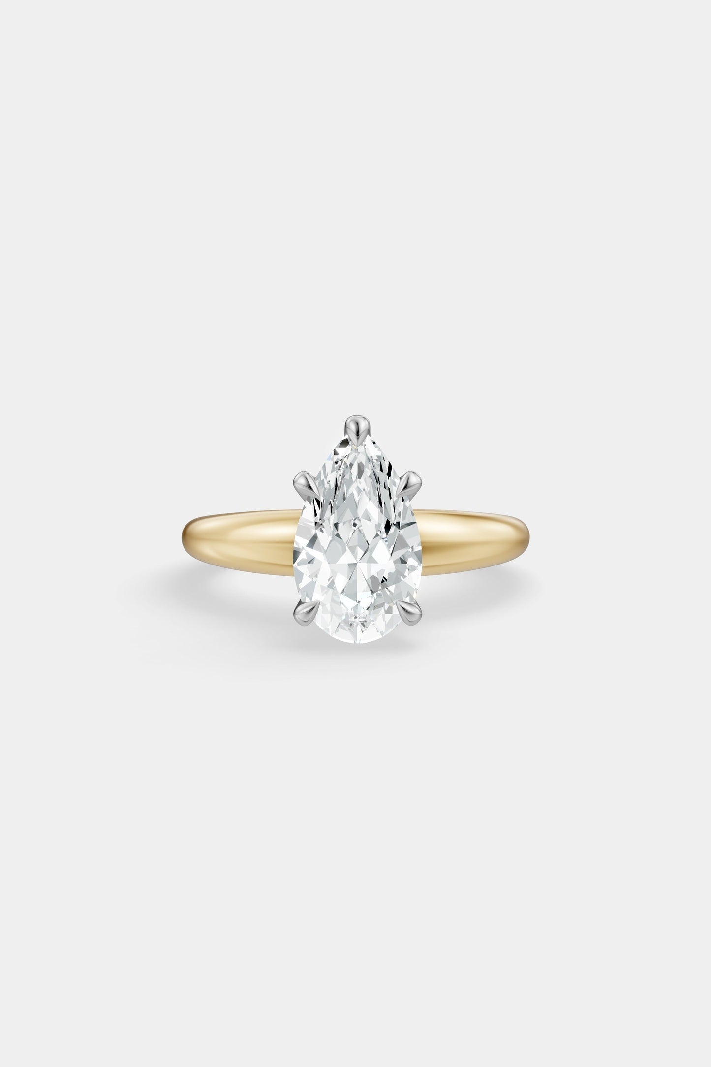 Diamond Solitaire Ring | Large Heidi Band