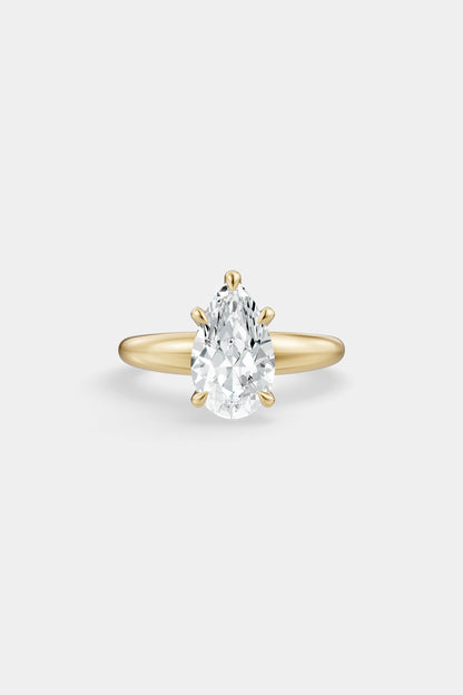 Diamond Solitaire Ring | Large Heidi Band