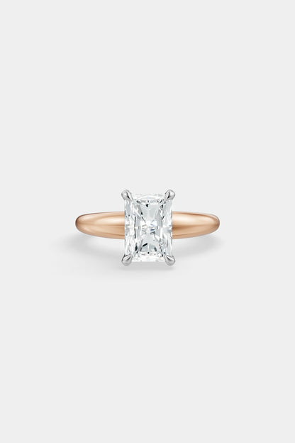 Diamond Solitaire Ring | Large Heidi Band