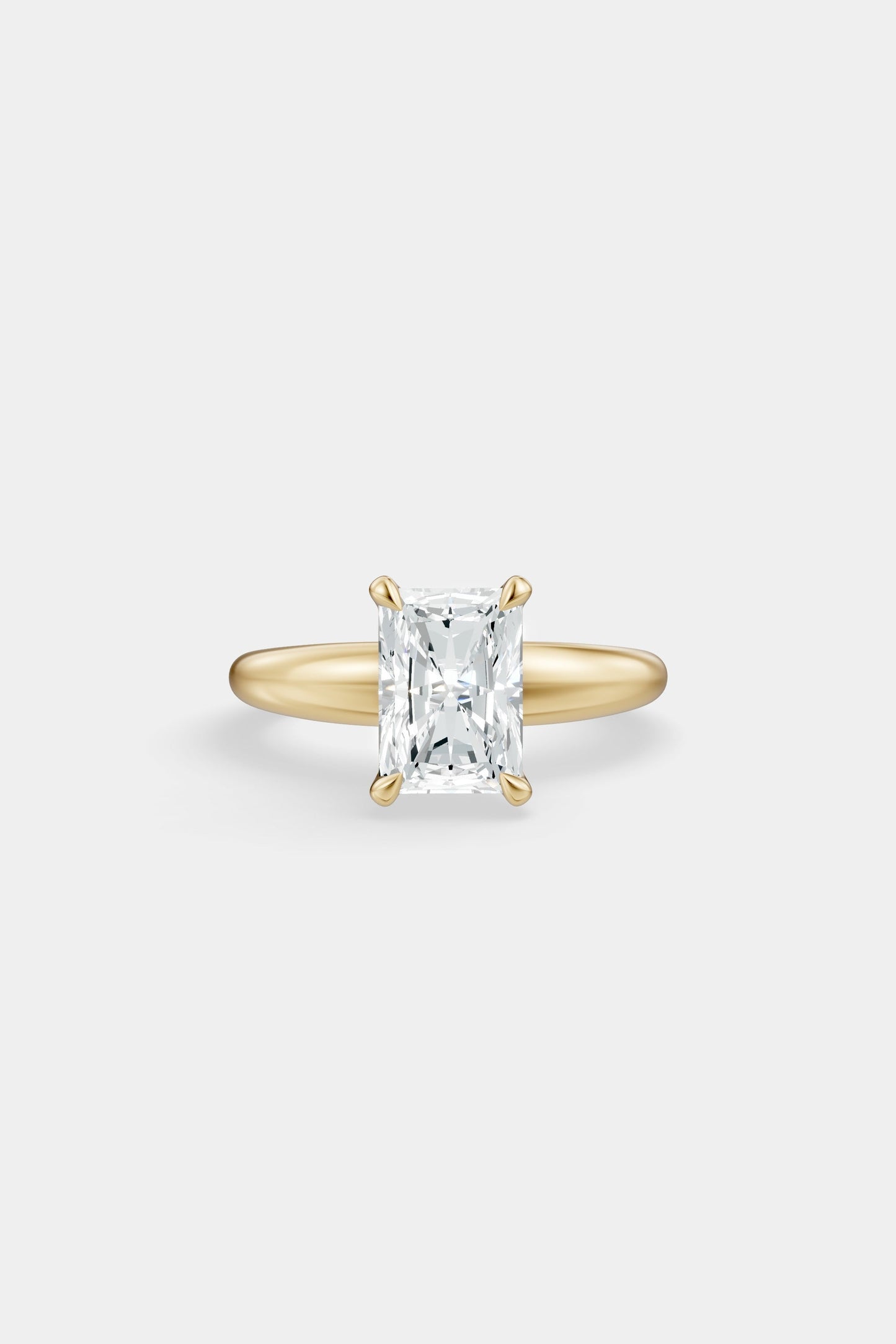 Diamond Solitaire Ring | Large Heidi Band