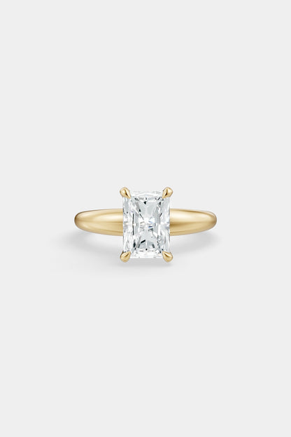 Diamond Solitaire Ring | Large Heidi Band
