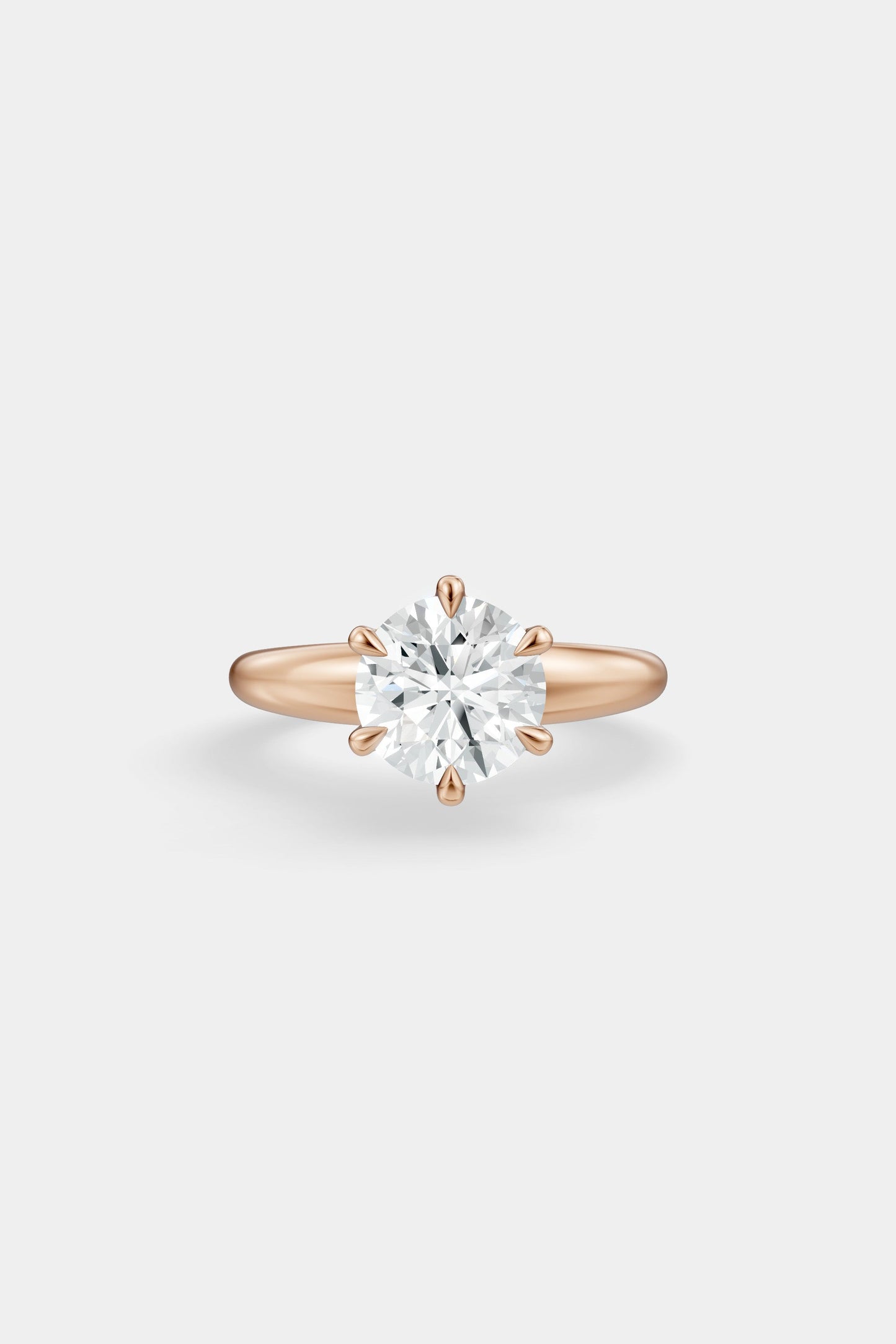 Diamond Solitaire Ring | Large Heidi Band