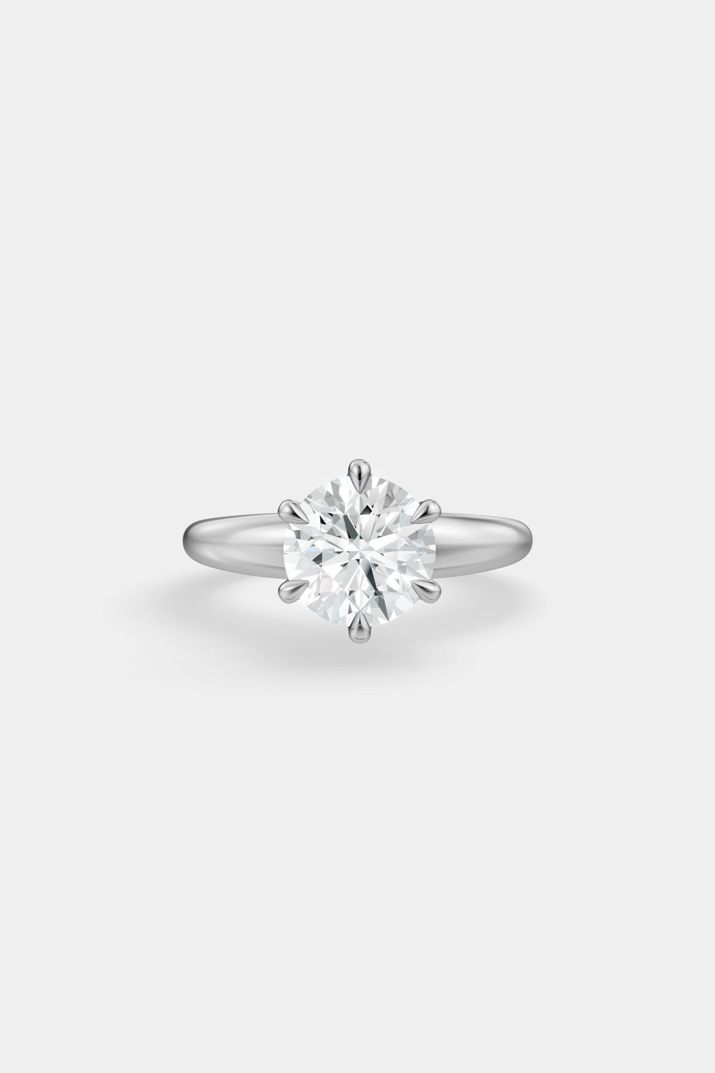 Diamond Solitaire Ring | Large Heidi Band