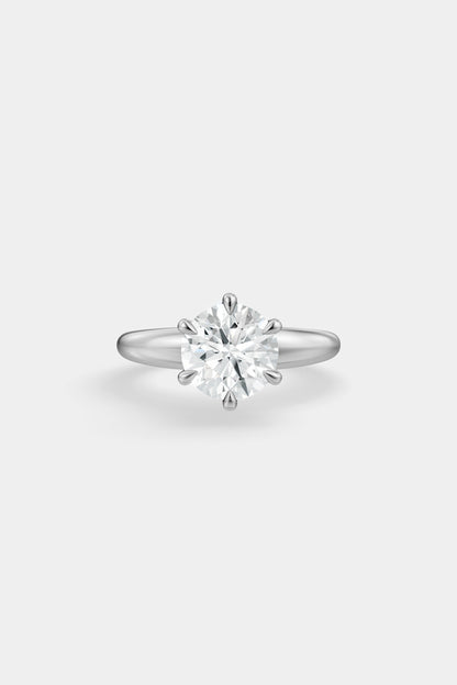 Diamond Solitaire Ring | Large Heidi Band