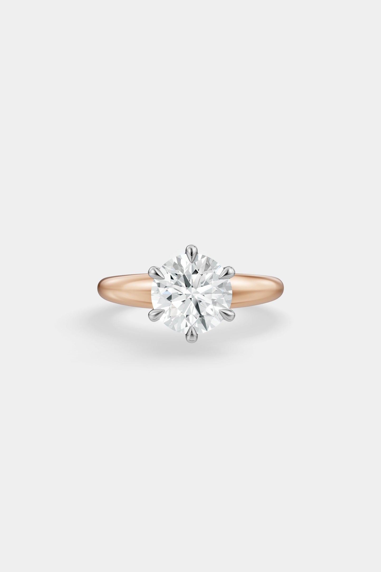 Diamond Solitaire Ring | Large Heidi Band