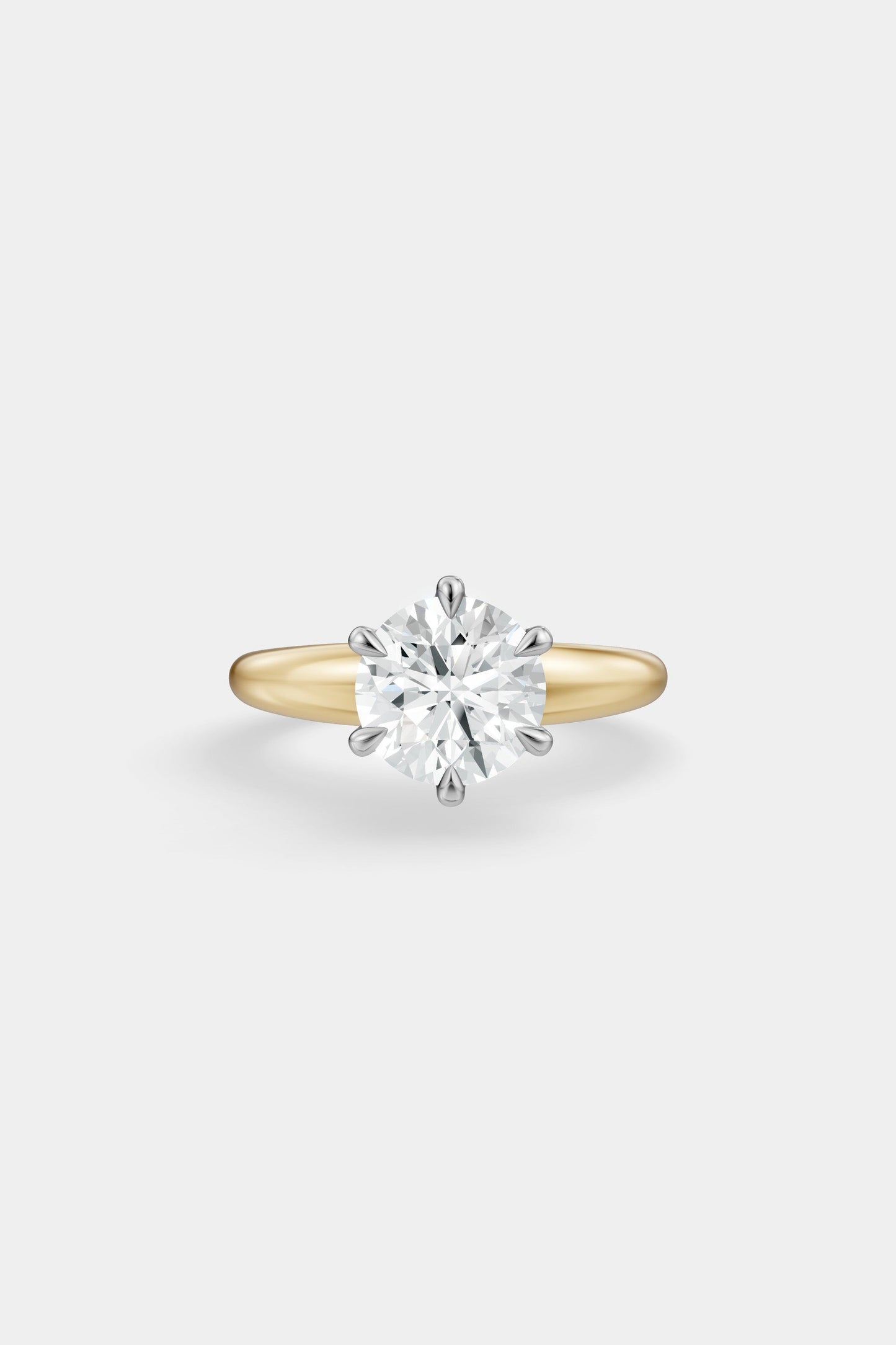 Diamond Solitaire Ring | Large Heidi Band