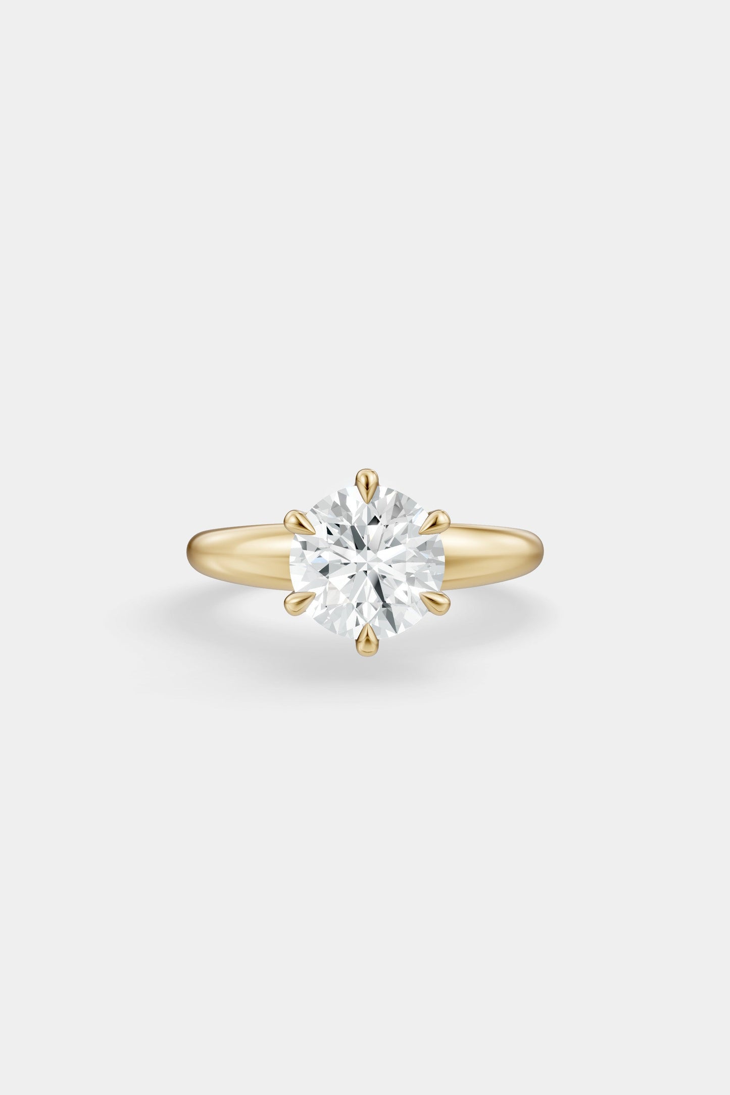 Diamond Solitaire Ring | Large Heidi Band