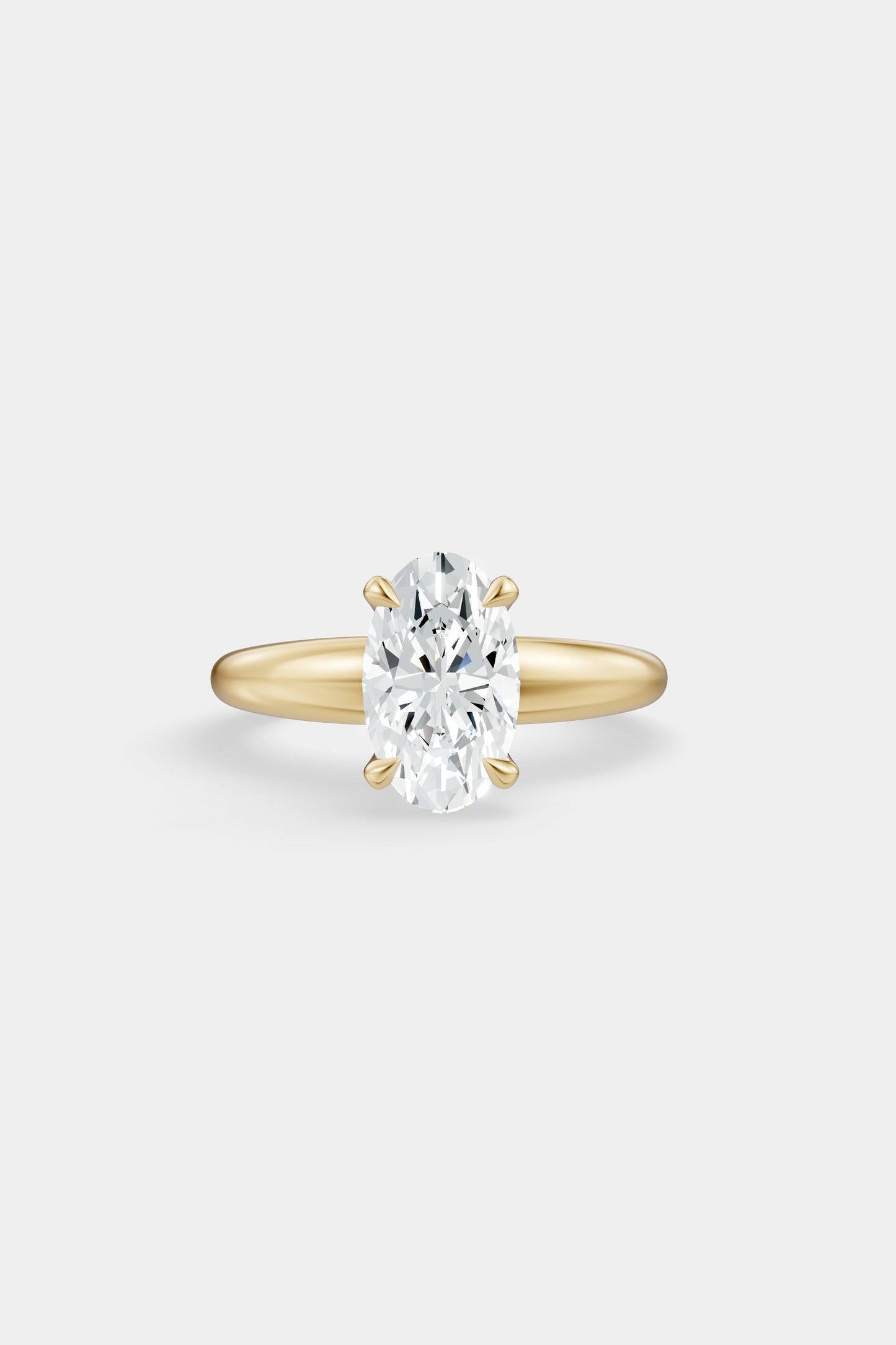 Diamond Solitaire Ring | Large Heidi Band