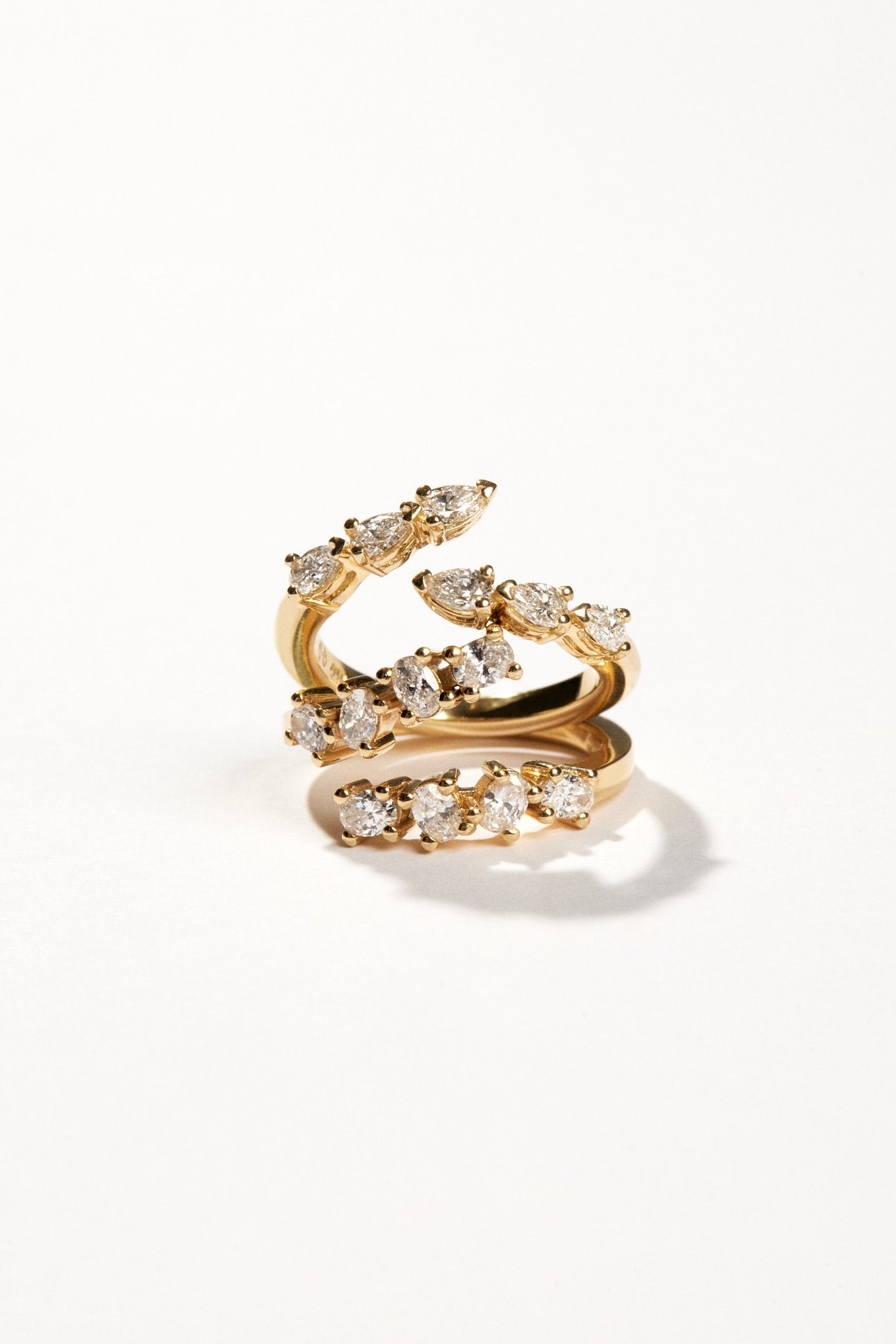 Pear Diamond Janie Wrap Ring | Yellow Gold