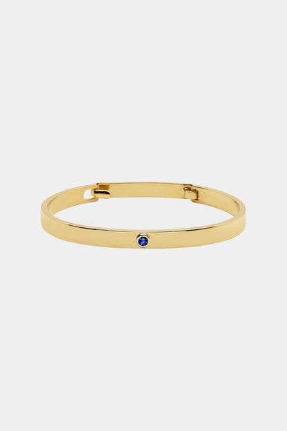 Sapphire Tallows Bangle | Yellow Gold