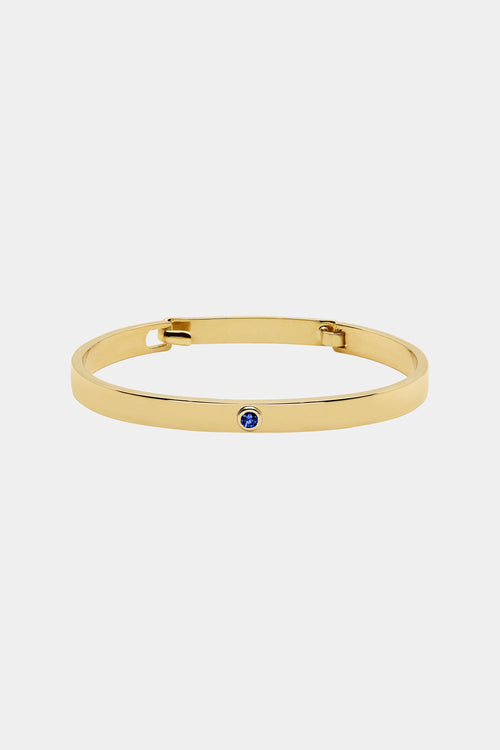 Sapphire Tallows Bangle | Yellow Gold