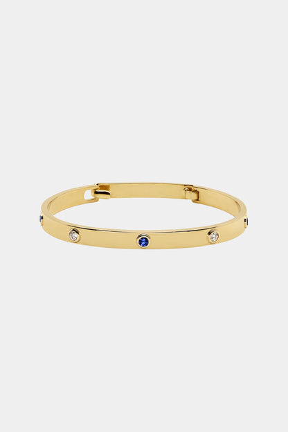 Sapphire Tallows Bangle | Yellow Gold