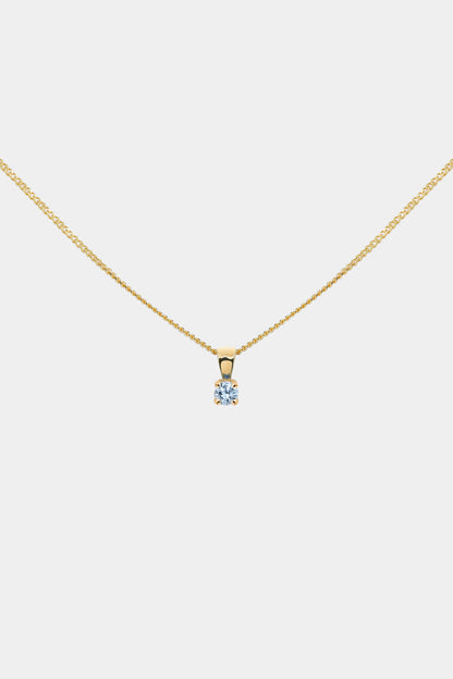 Birthstone Pendant | 9K Yellow Gold