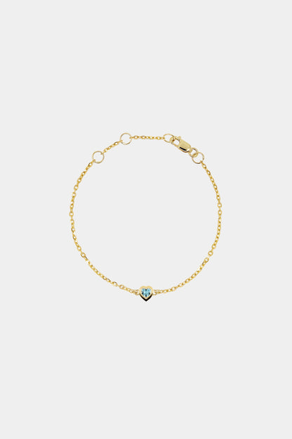 Baby Heart Bracelet | 9K Yellow Gold