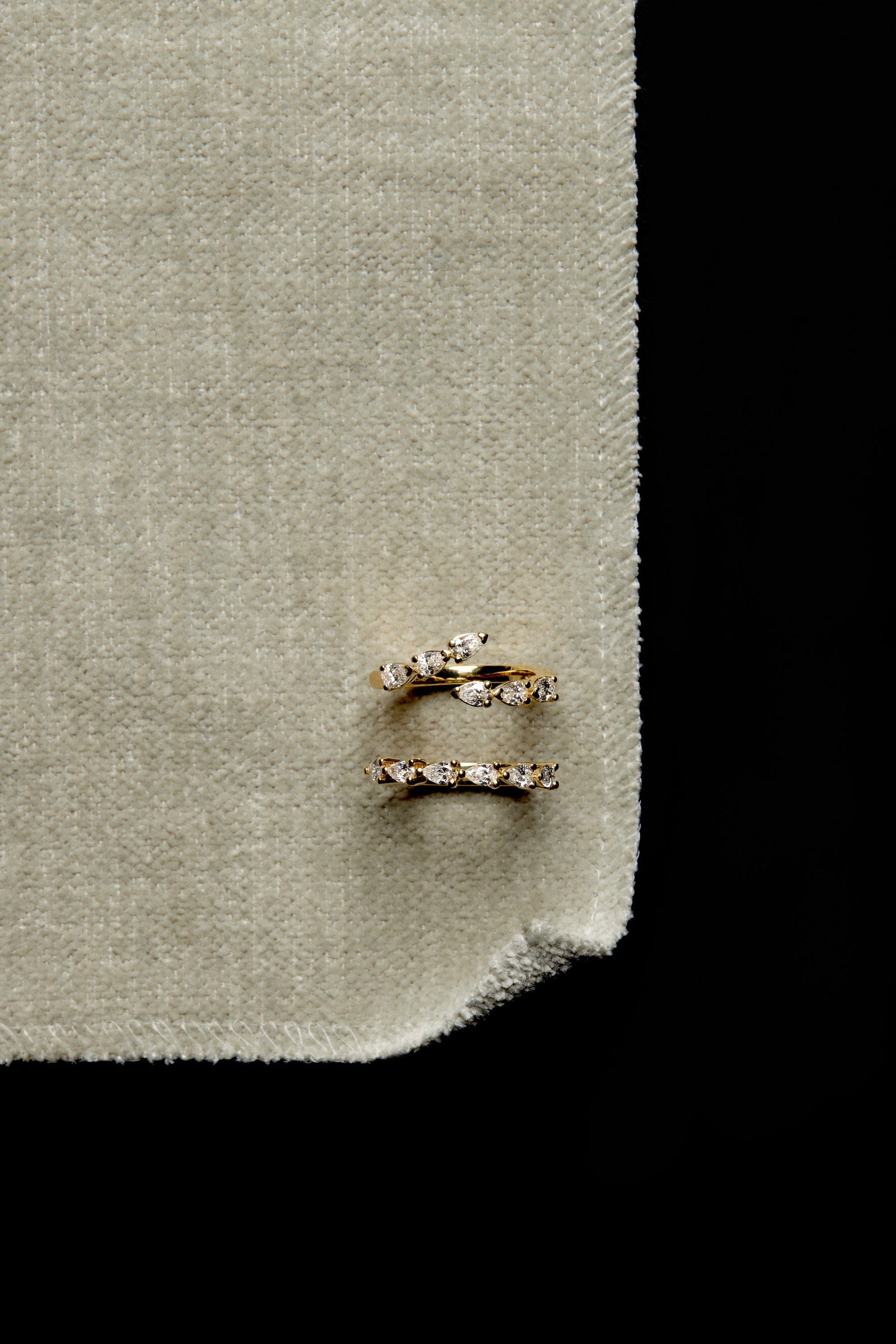 Pear Diamond Janie Wrap Ring | Yellow Gold