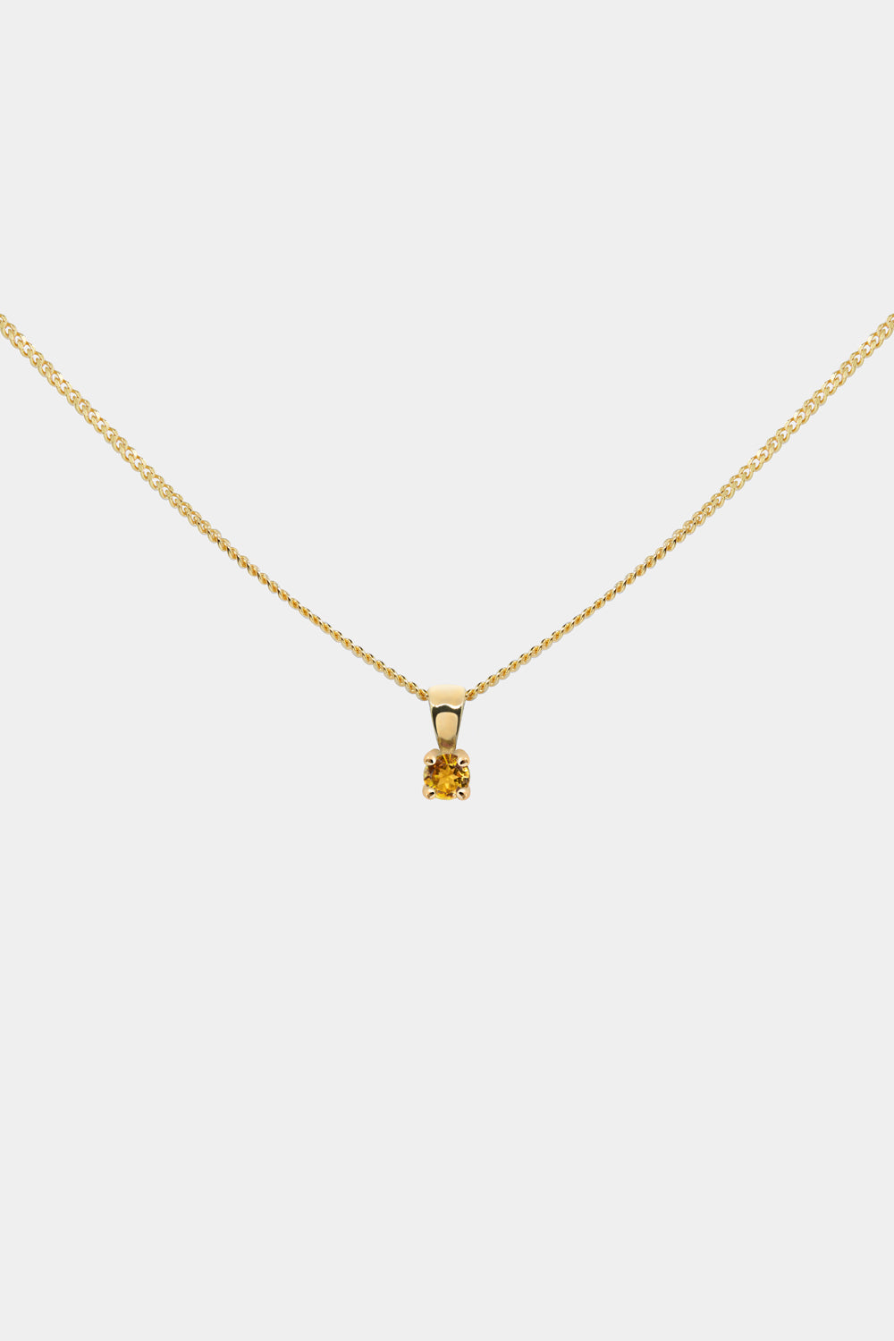 Birthstone Pendant | 9K Yellow Gold