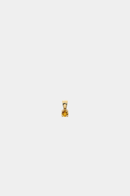 Birthstone Pendant | 9K Yellow Gold
