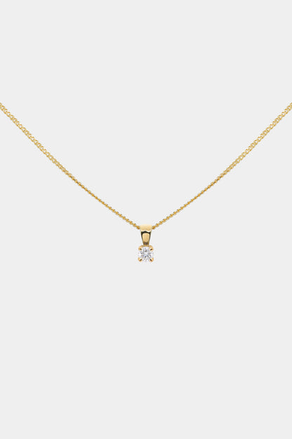 Birthstone Pendant | 9K Yellow Gold