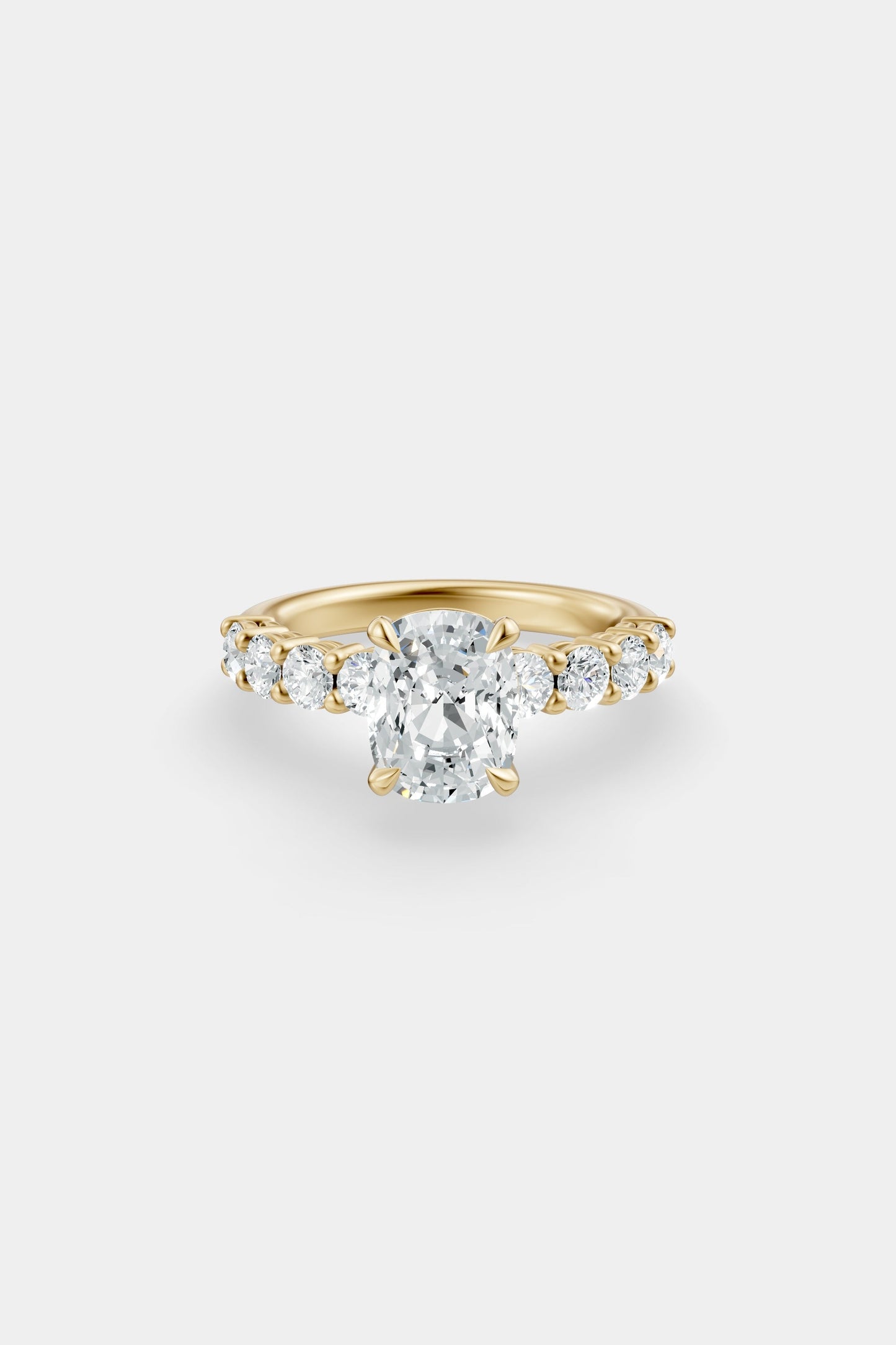 Diamond Solitaire Ring | 0.10ct Diamond Half Eternity Band