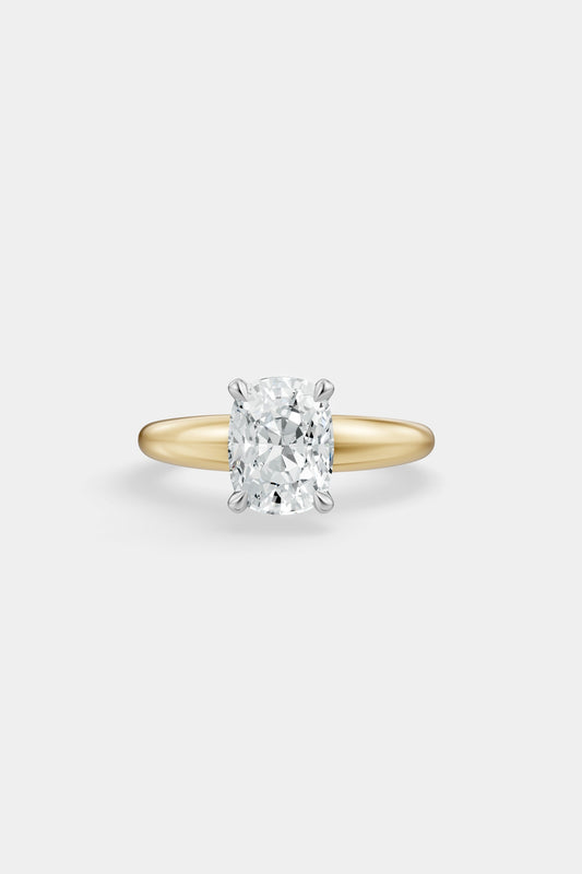 Diamond Solitaire Ring | Large Heidi Band