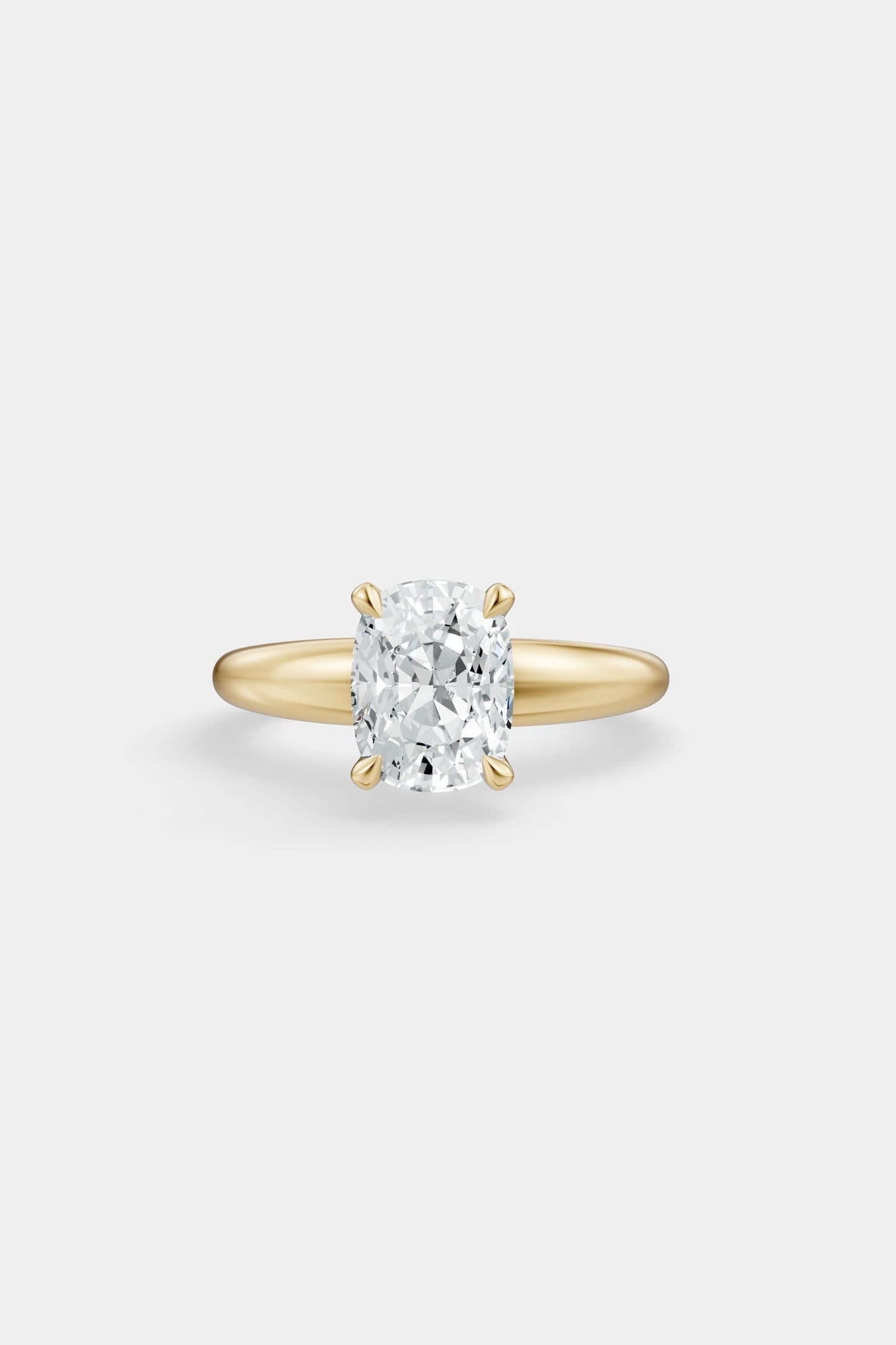 Diamond Solitaire Ring | Large Heidi Band