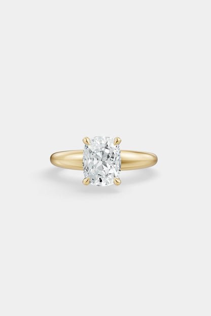 Diamond Solitaire Ring | Large Heidi Band