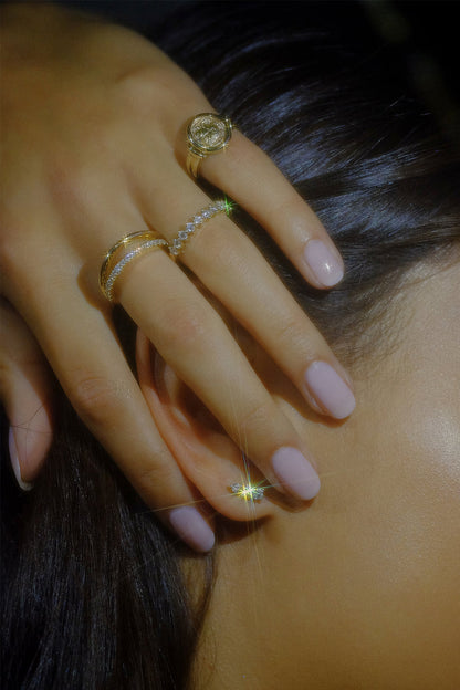 Double Band Harley Ring | Yellow Gold