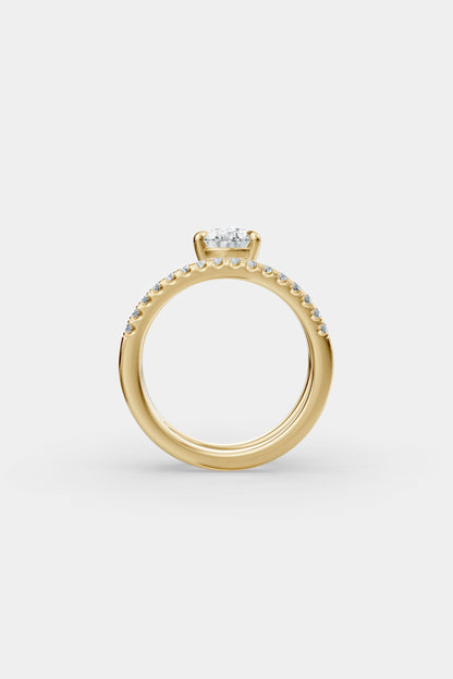 Double Band Floating Diamond Ring | Harley Diamond Band