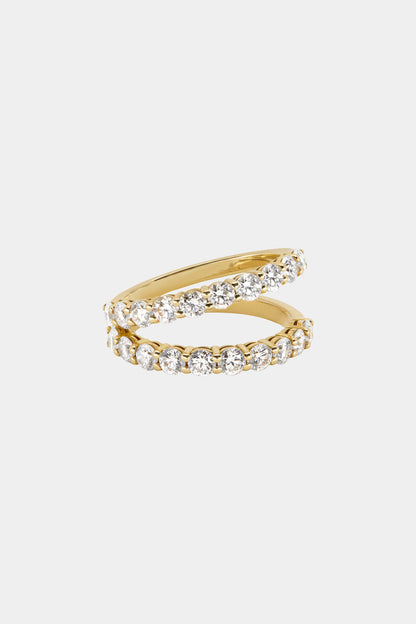 Double Band Georgie Ring | 18K Yellow Gold