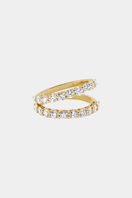 Double Band Georgie Ring | 18K Yellow Gold