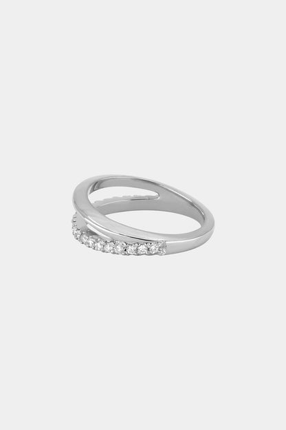 Double Band Harley Ring | White Gold