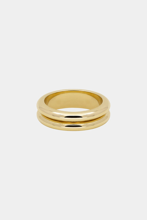 Double Orielle Ring | 9K Yellow Gold