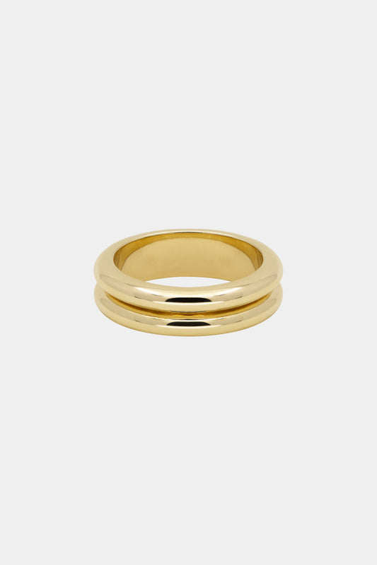 Double Orielle Ring | 9K Yellow Gold