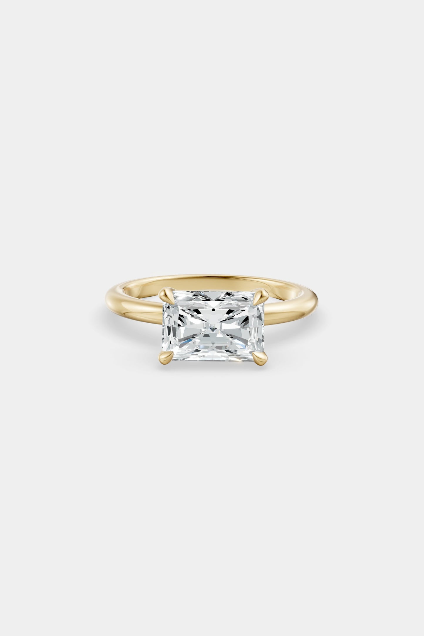 East West Diamond Solitaire Ring | Piccolo Band